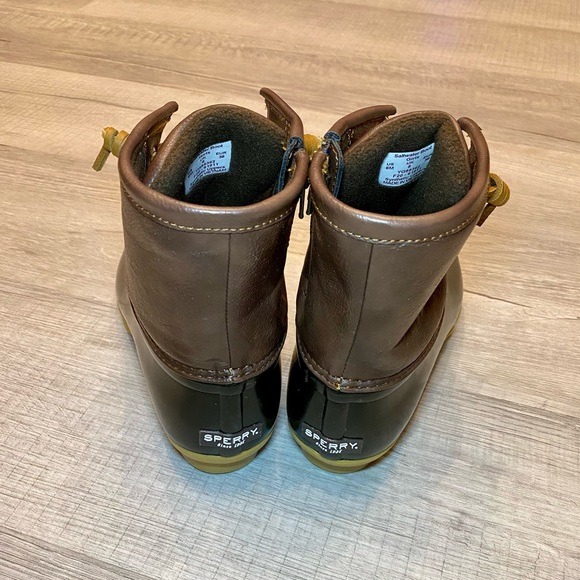 Sperry Women's Saltwater Duck Boot - Tan / Dark Brown - US Size 6M - Picture 7 of 8